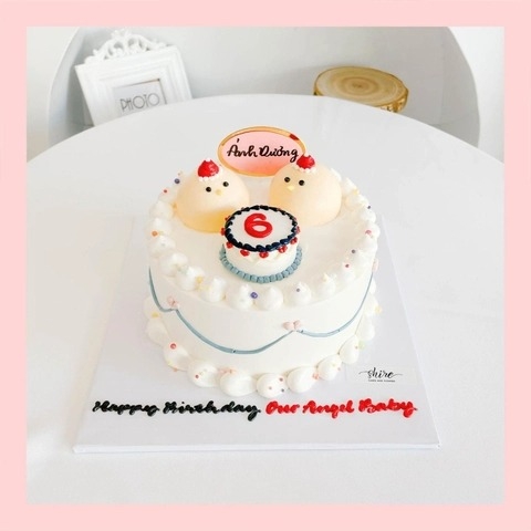 Bánh bơm thú hình con heo/con ếch/con gà/con cọp 3D dễ thương - Bánh sinh nhật trẻ em