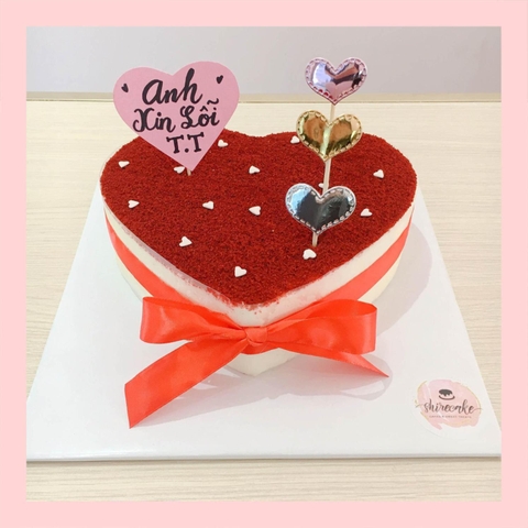 Tiramisu phủ redvelvet  - Bánh kem tiramisu dạng ổ