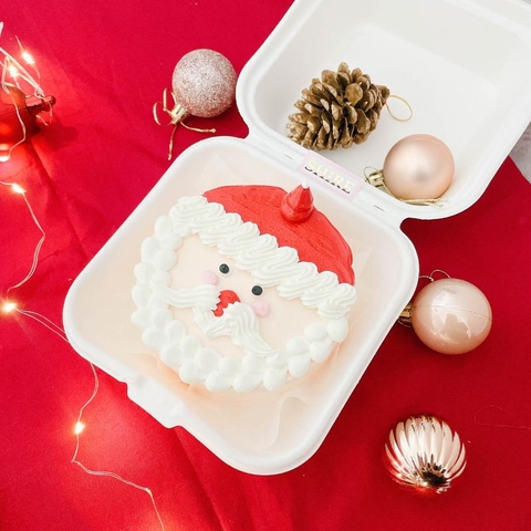 Mini Bento Giáng Sinh 2023 - Bánh kem bơ mini bento hộp bã mía