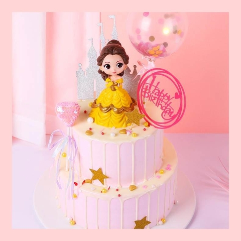Bánh kem người đẹp & quái vật Belle - Bánh sinh nhật công chúa Disney