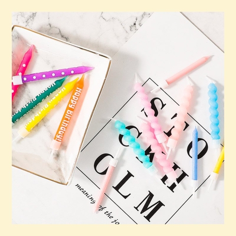 Nến xoắn Pastel Hàn Quốc cao cấp