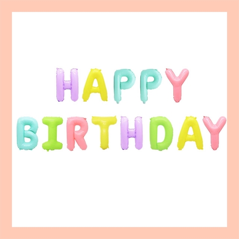 Phao chữ Happy Birthday