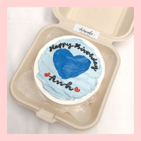 Mini Bento tình yêu - Bánh kem bơ mini hộp bã mía