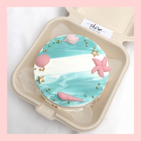 Mini Bento tone màu mix - Bánh kem bơ mini hộp bã mía