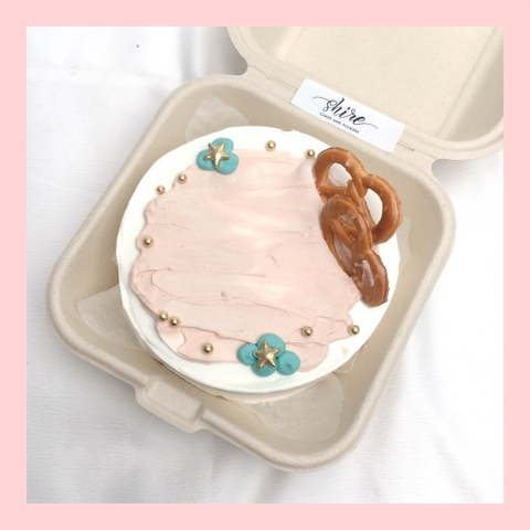 Mini Bento nhiều chủ đề - Bánh kem bơ mini hộp bã mía