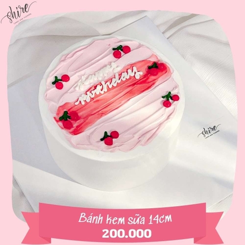 Bánh kem sữa tươi size 14cm