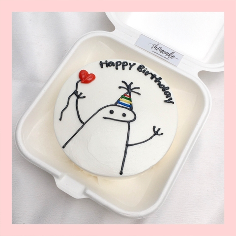 Mini Bento vẽ hình ngộ nghĩnh - Bánh kem bơ mini hộp bã mía