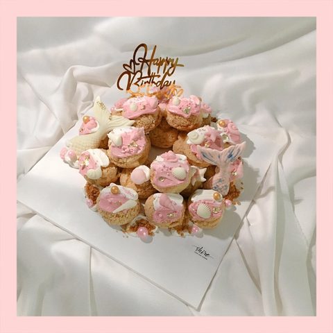 Su kem giòn sinh nhật cho bé - Choux creme trang trí phụ kiện