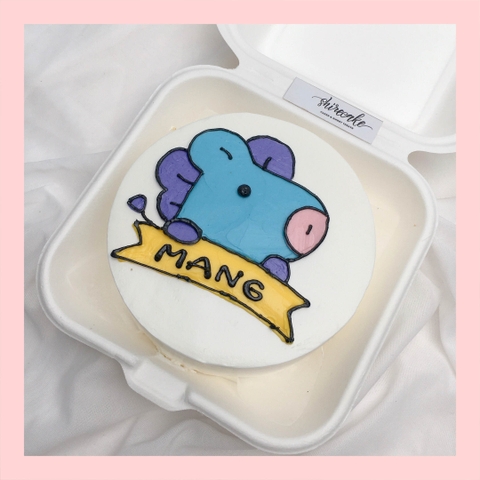 Mini Bento vẽ hình ngộ nghĩnh - Bánh kem bơ mini hộp bã mía