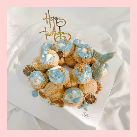 Su kem giòn sinh nhật cho bé - Choux creme trang trí phụ kiện