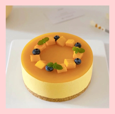 Mousse lạnh xoài - Bánh kem sinh nhật kiểu âu