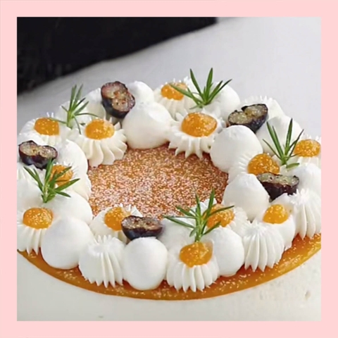 Mousse lạnh xoài - Bánh kem sinh nhật kiểu âu