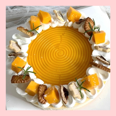 Mousse lạnh xoài - Bánh kem sinh nhật kiểu âu