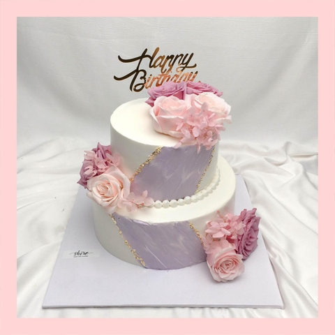 Bánh kem hai tầng cho nữ - Bánh kem sinh nhật cho nữ