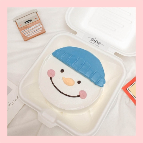 Mini Bento vẽ hình ngộ nghĩnh - Bánh kem bơ mini hộp bã mía