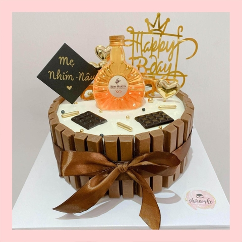 Bánh kem trang trí rượu bia - Bánh kem sinh nhật cho nam