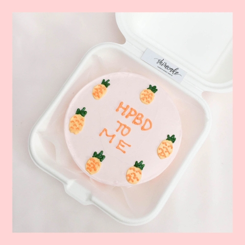 Mini Bento trái cây khác - Bánh kem bơ mini hộp bã mía