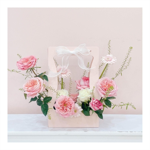 Giỏ/ Hộp hoa tươi tone hồng