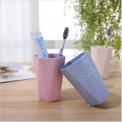 Cốc đánh răng uống nước lúa mạch lục giác