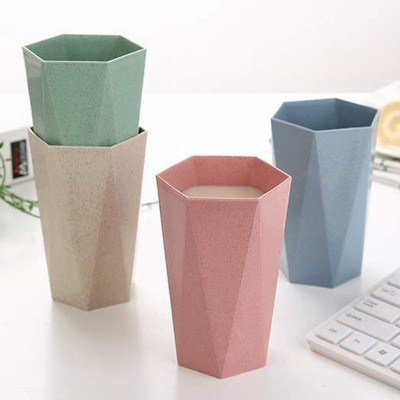 Cốc đánh răng uống nước lúa mạch lục giác