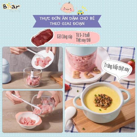 Máy xay ăn dặm 0.3L Bear QSJ-A01F2 (GR-B03V2)