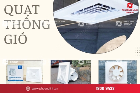 So sánh quạt thông gió âm trần và thông gió gắn tường