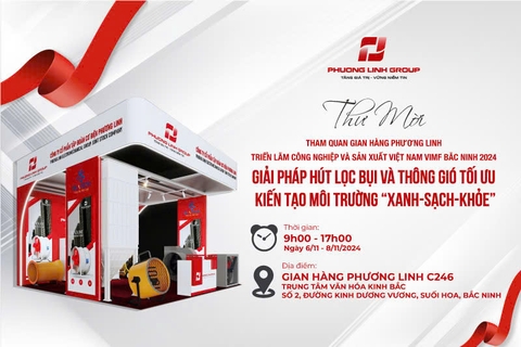 Thư mời tham quan gian hàng của Phương Linh Group tại Triển lãm công nghiệp và sản xuất Việt Nam VIMF Bắc Ninh 2024