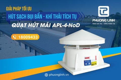 Quạt hút mái nhà xưởng trong quá trình sản xuất