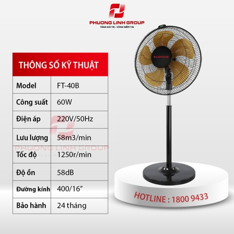 Quạt cây đứng cao cấp FT-40B