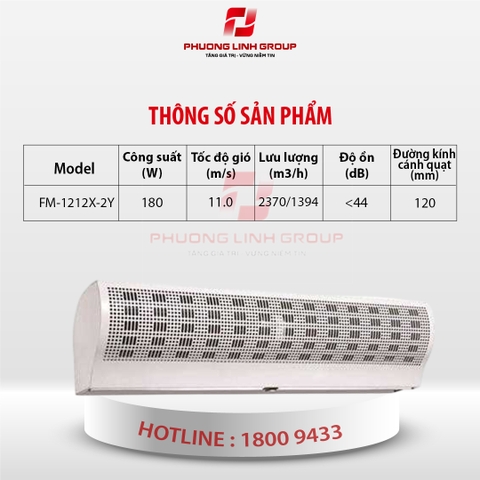 Quạt chắn gió điều hòa FM-1212X-2Y
