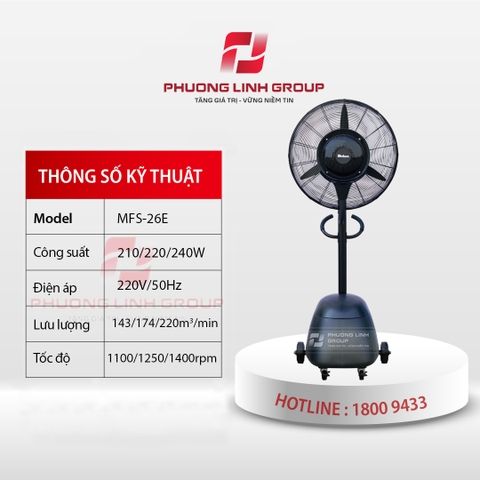 Quạt công nghiệp phun sương MFS-26E