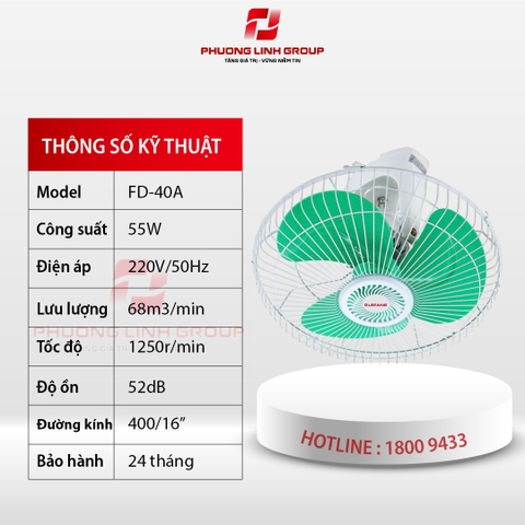 Quạt đảo trần chính hãng FD-40A