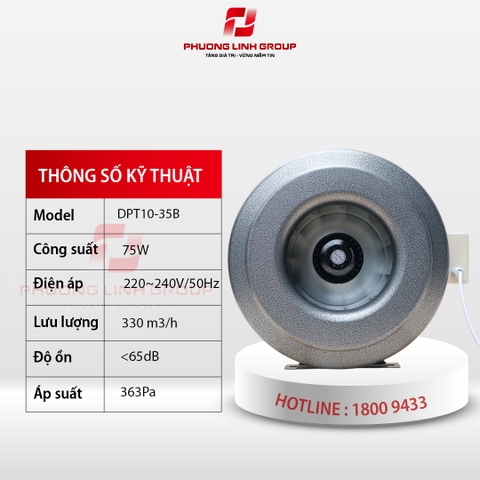 Quạt hút âm trần nối ống gió DPT10-35B