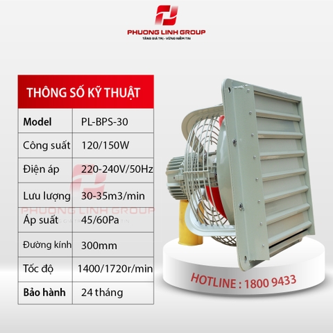Quạt hút gió chống cháy nổ PL-BPS-30