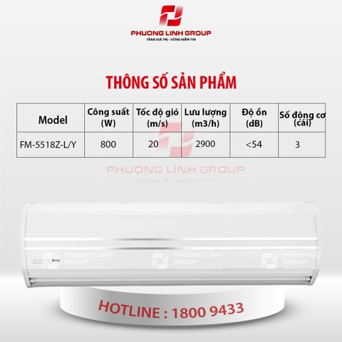 Quạt ngắt gió điều hòa FM5518Z-L/Y