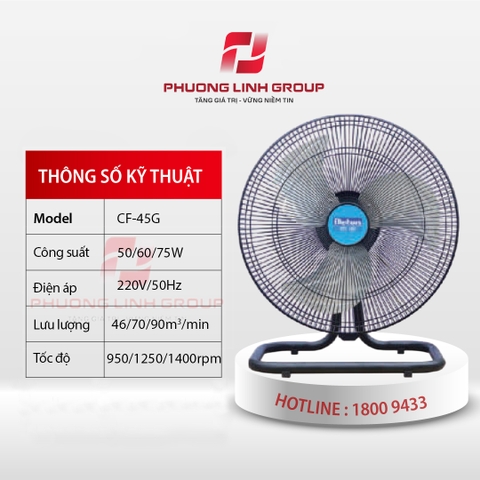 Quạt sàn tốc độ cao CF-45G
