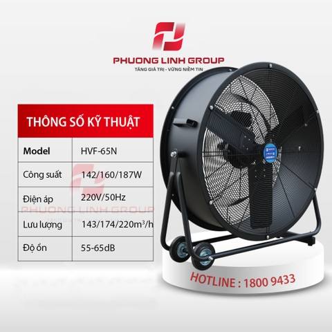 Quạt thông gió di động HVF-65N (26