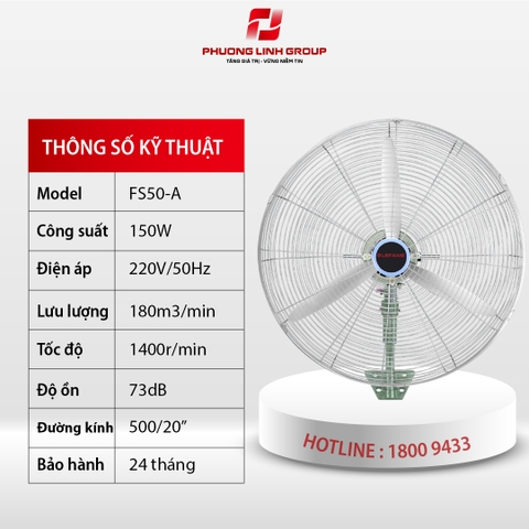 Quạt treo tường công nghiệp FS50-A