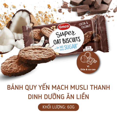 Bánh quy Emco vị cacao dừa