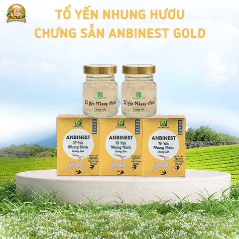 Tổ Yến Nhung Hươu Chưng Sẵn Anbinest Gold (Hũ 70ml)