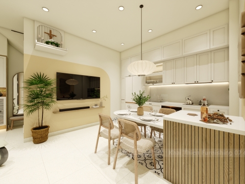 Lột Xác Nhà Phố Cũ 1 Trệt 2 Lầu Xuống Cấp Thành Tổ Ấm Nhỏ Xinh, Ấm Áp Tại Đường CMT8