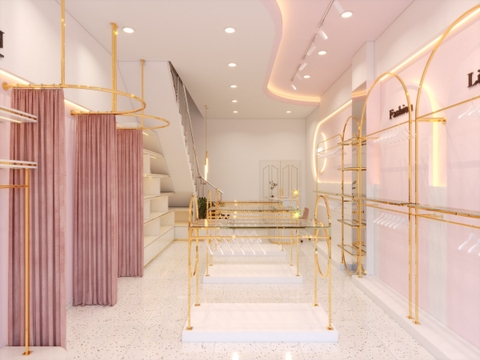 Thiết kế và thi công Shop thời trang Lavie En Rose - Bình Dương