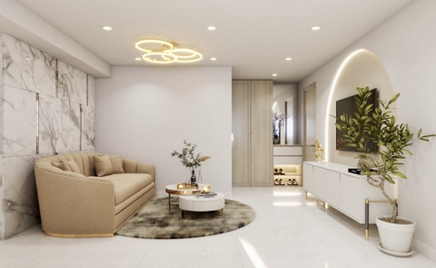 Thiết kế và thi công nội thất chung cư Tầng Lửng Đường Chiêu Anh Cát Quận 5