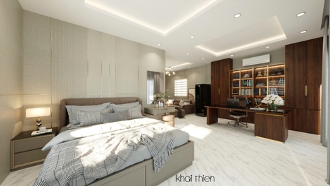 Hoàn thiện nội thất 2 Phòng ngủ đẹp, hiện đại tại Biệt Thự Thạnh Mỹ Lợi TP Thủ Đức