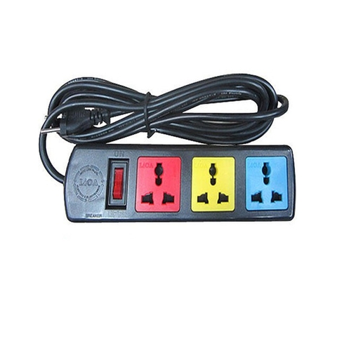 Ổ cắm kéo dài Lioa 3 mét, 3 ổ cắm, 1 công tắc 3D32N