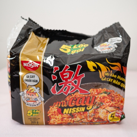 Lốc 5 gói mì cay Hàn Quốc Nissin