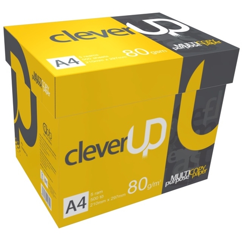 Giấy A4 80/92 CleverUP80, 5 ram = 1 thùng