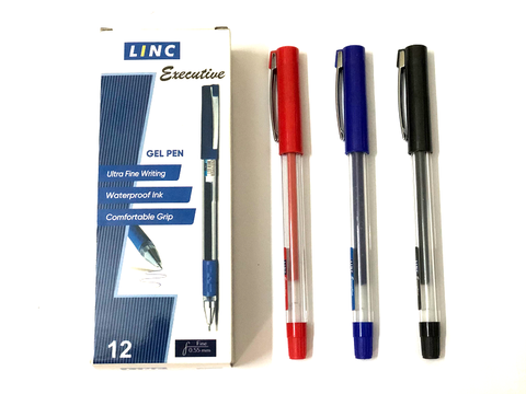 Bút Gel nắp gài Linc EXECUTIVE (Ngòi 0.5mm, 12 chiếc/hộp)