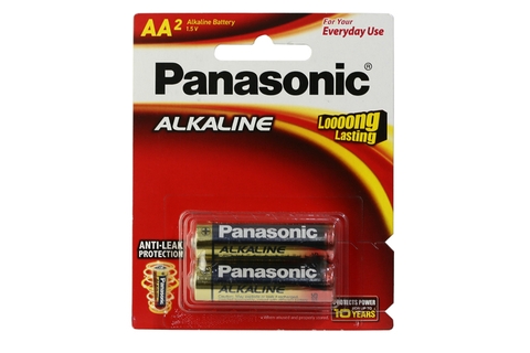 Pin tiểu AA Panasonic Pana Alkaline LR6T/2B-V 2 viên = 1 vỉ
