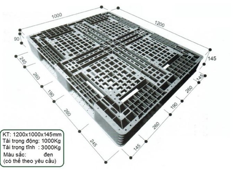 Pallet nhựa BPG 08LK-3